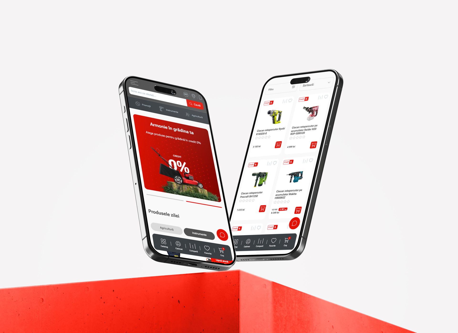 Două telefoane mobile cu oferte pe cross-platform