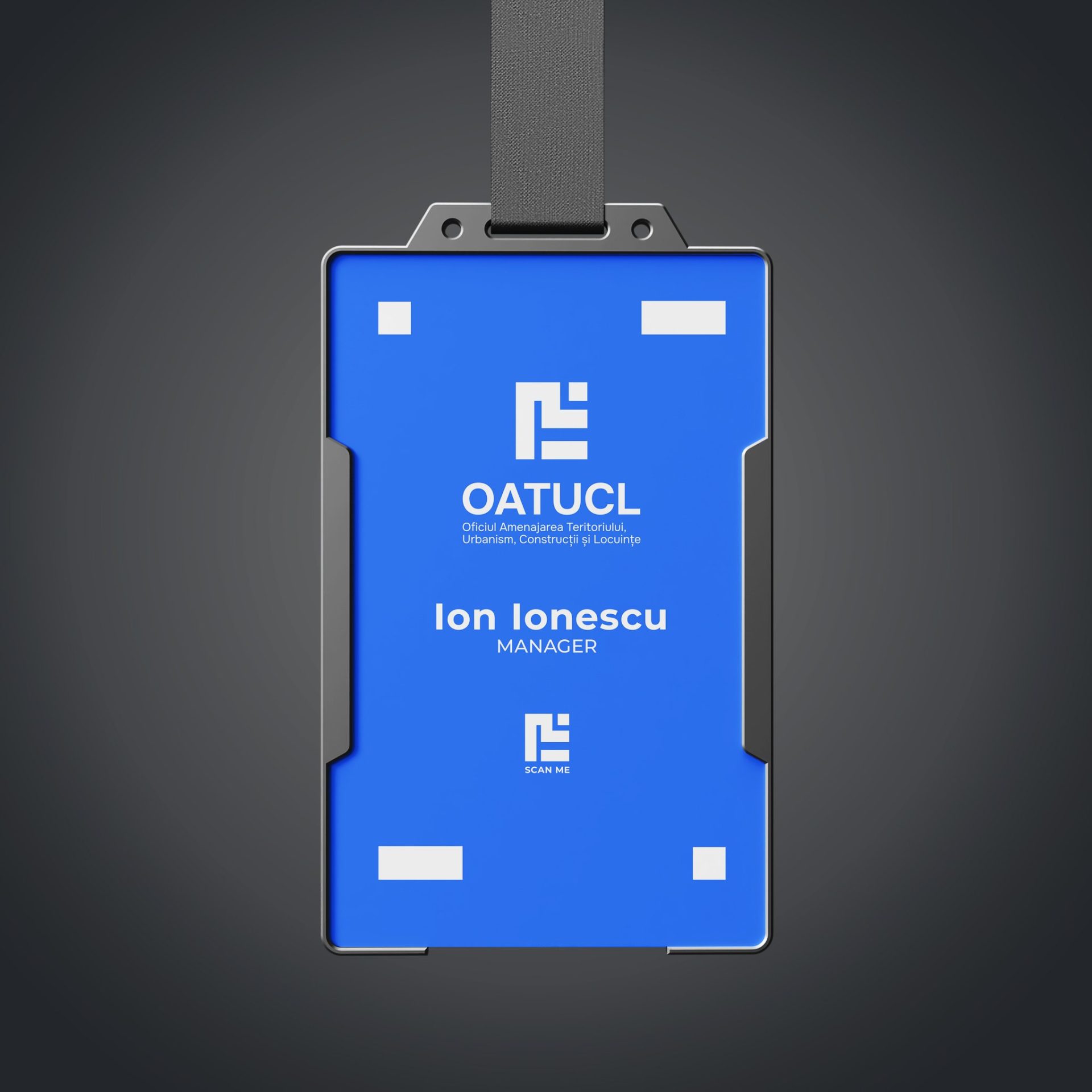 badge cu nume adaptat valorilor și domeniului OATUCL